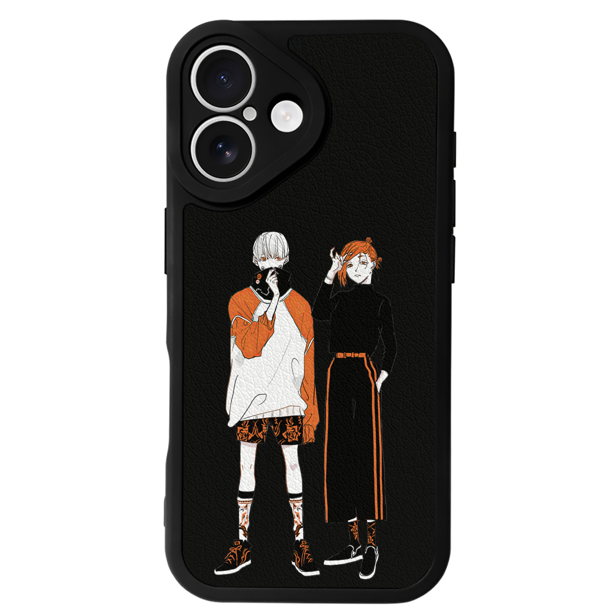 （画像用） 呪術廻戦 Jujutsu Kaisen 【iPhone 16シリーズ対応】シリコンスマホケース（レザー調） 材質：シリコン